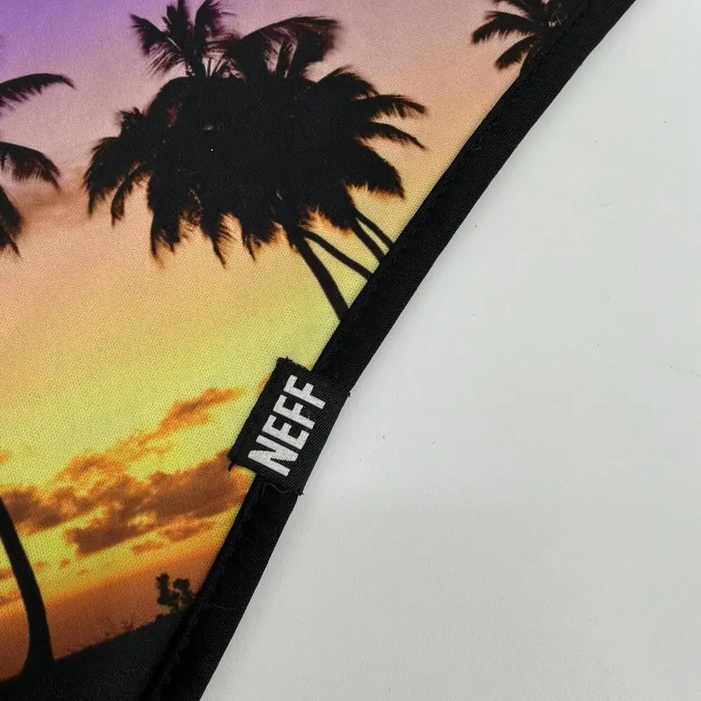 NEFF Mountain Fleece Lined Ski Mask Beach Sunset Print Face Mask Adult Unisex